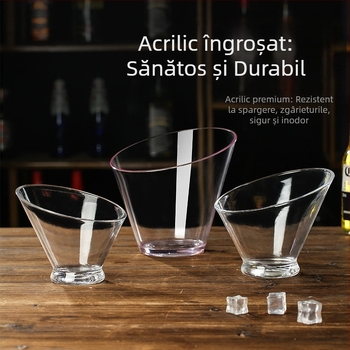 Farfurie de fructe acrilică, stil japonez, margine înclinată, marca mkijj, calitate de primă clasă