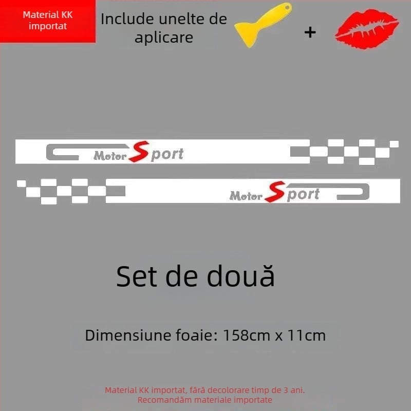 Autocolant lateral pentru bară de protecție, decal anti-coliziune personalizabil, potrivire universală, material lipire prin picurare, Card Vernon Cool Sticker