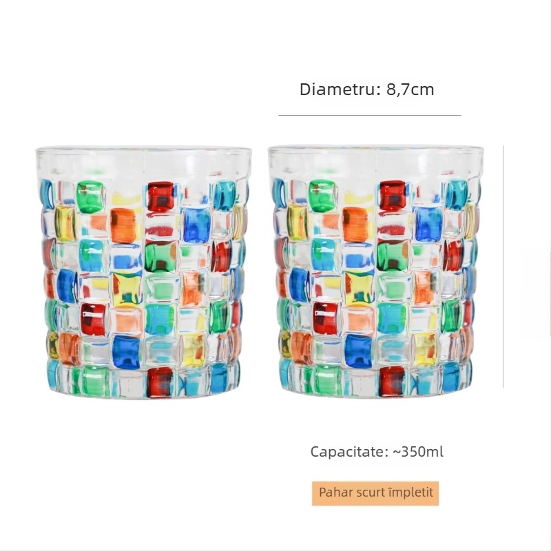 Shengruidang farfurie de fructe din sticlă, stil european, pictată manual, stil simplu