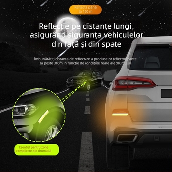 Știker pentru ușa mașinii, anti-coliziune, universal, model 103, adeziv, personalizabil