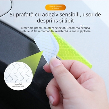 Știker pentru ușa mașinii, anti-coliziune, universal, model 103, adeziv, personalizabil