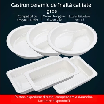 Farfurie adâncă ceramică, pătrată, culoare solidă, stil modern, suprafață glazurată