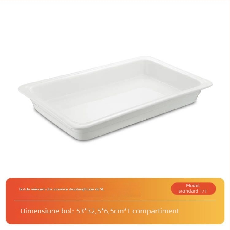 Farfurie adâncă ceramică, pătrată, culoare solidă, stil modern, suprafață glazurată