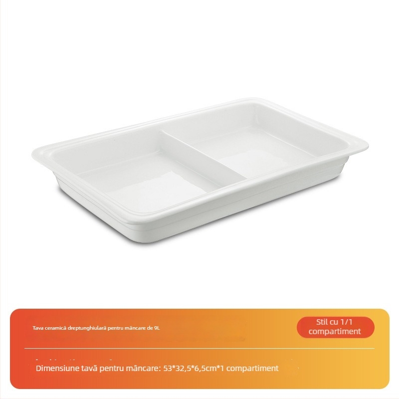 Farfurie adâncă ceramică, pătrată, culoare solidă, stil modern, suprafață glazurată