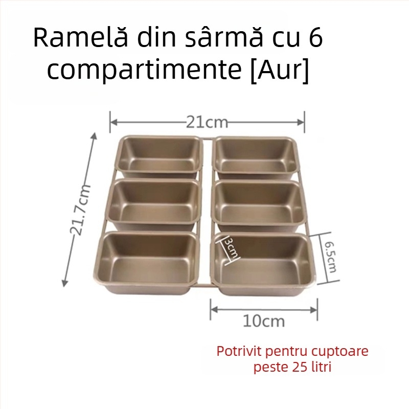 Formă pătrată de copt, antiaderentă, pentru pâine, chec, chifle de burger și brownie