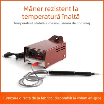 Mașină mini de sudură a cerii pentru bijuterii, cu temperatură de sudură reglabilă și funcționare cu pedala — Brand: Win Win; Tensiune de intrare: Altă; Formă de alimentare: Altă; Dimensiune totală: Altă.