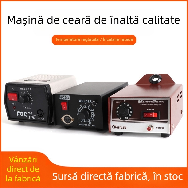 Mașină mini de sudură a cerii pentru bijuterii, cu temperatură de sudură reglabilă și funcționare cu pedala — Brand: Win Win; Tensiune de intrare: Altă; Formă de alimentare: Altă; Dimensiune totală: Altă.