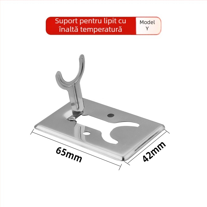 Suport metalic pentru fier de lipit cu gaură Ø33 mm și canelură de 85 mm – Mingmen Welder