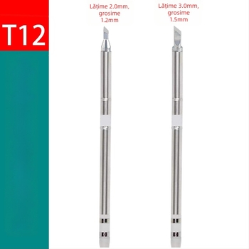 Vârf de cuțit T12 pentru stația de lipit FX-951/T12-A X — vârf subțire pentru repararea telefoanelor mobile