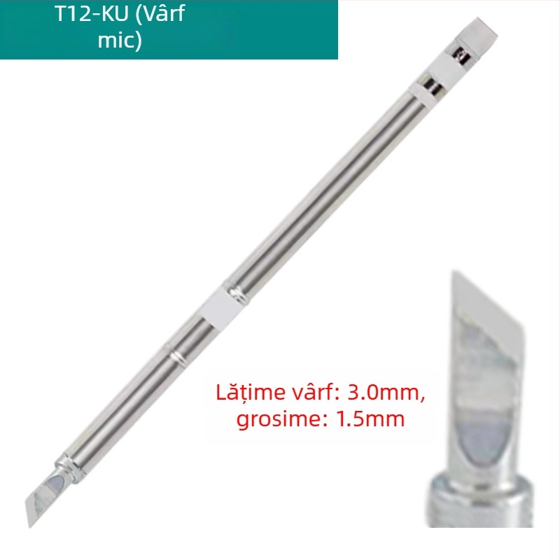 Vârf de cuțit T12 pentru stația de lipit FX-951/T12-A X — vârf subțire pentru repararea telefoanelor mobile