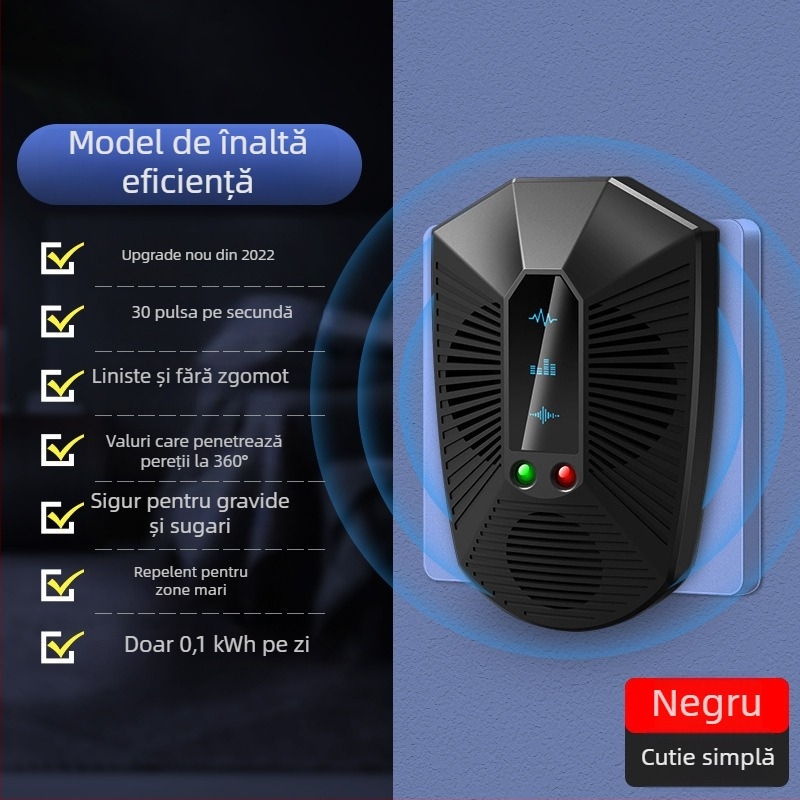 Dispozitiv ultrasonic pentru repulsia rozătoarelor, utilizare casnică, dispozitiv electronic de înaltă putere, model 818ML, 220V
