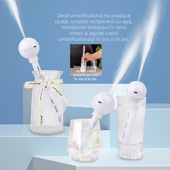 Umidificator reîncărcabil, portabil, dual-use pentru mașină și casă, pulverizare rece, al 3-lea modul