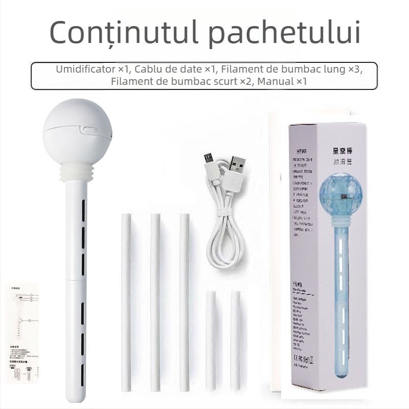 Umidificator reîncărcabil, portabil, dual-use pentru mașină și casă, pulverizare rece, al 3-lea modul