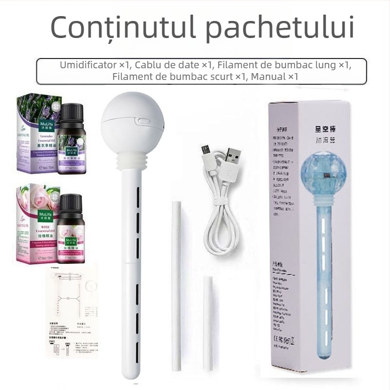 Umidificator reîncărcabil, portabil, dual-use pentru mașină și casă, pulverizare rece, al 3-lea modul