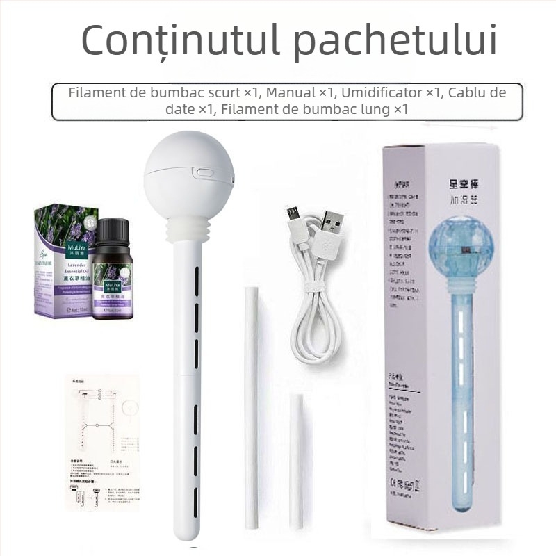 Umidificator reîncărcabil, portabil, dual-use pentru mașină și casă, pulverizare rece, al 3-lea modul