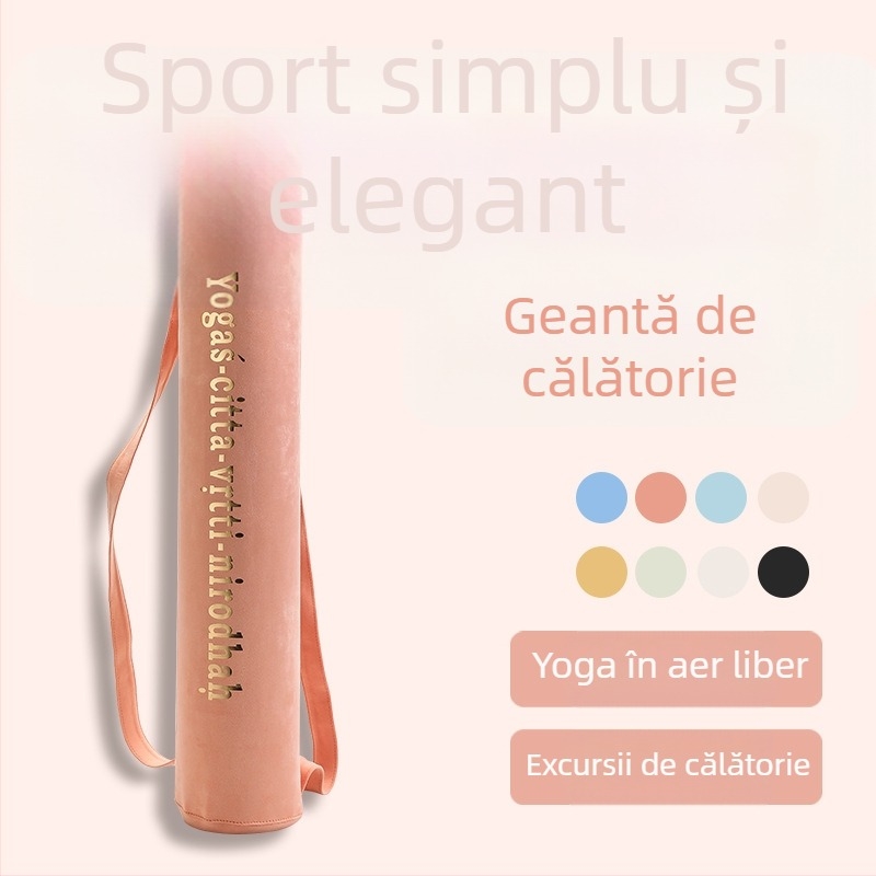 Rucsac pentru depozitarea saltelei de yoga — material suede, ultra-ușor, curea de umăr curbată, potrivit pentru yoga