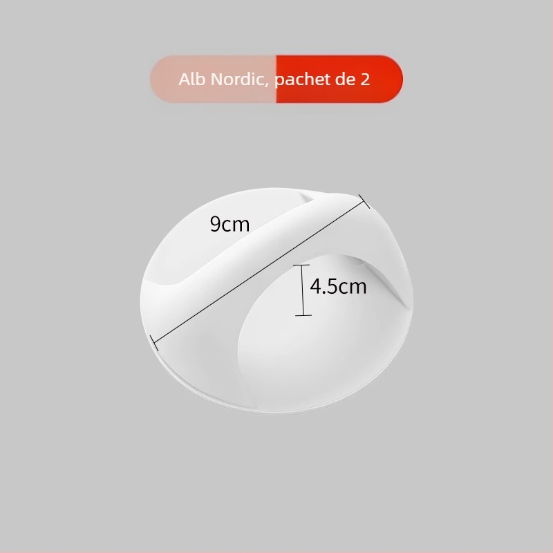 Mâner pentru sertare și uși de mobilier — ABS plastic, montaj fără găuri, stil modern minimalist, pentru sertare, uși și alte piese de mobilier