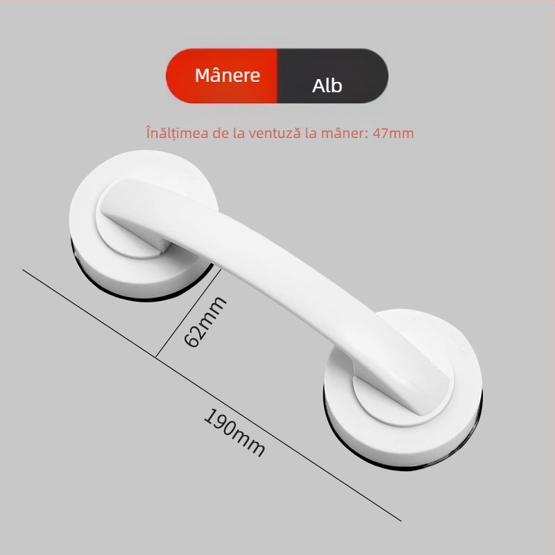 Mâner pentru sertare și uși de mobilier — ABS plastic, montaj fără găuri, stil modern minimalist, pentru sertare, uși și alte piese de mobilier