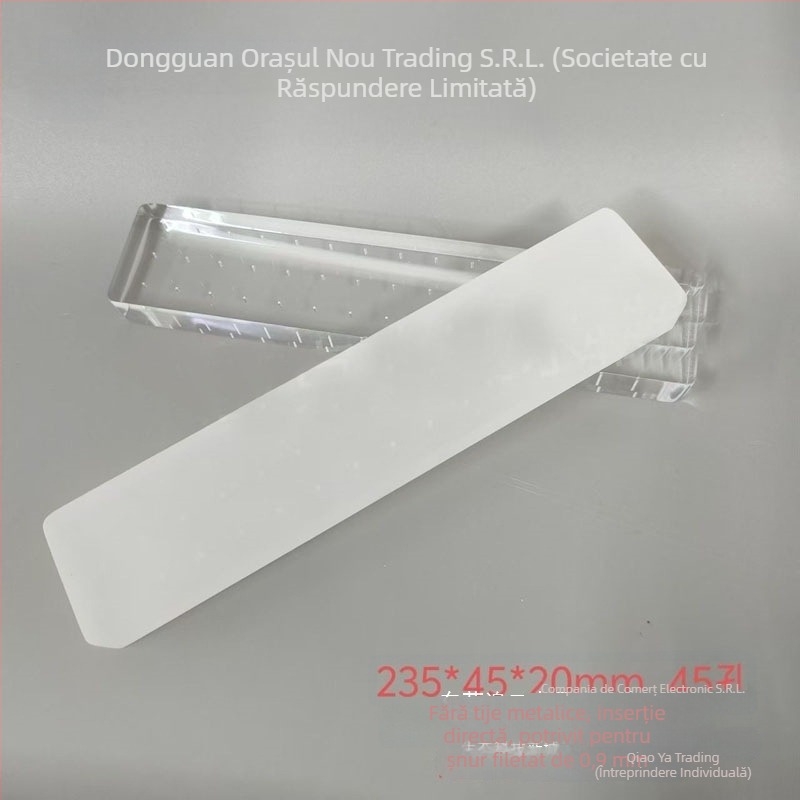 Panou perforat din acrilic cu suport din aliaj de titan pentru cercei, studuri pentru buze și inele ombilicale, display transparent pe masă, primăvară 2025