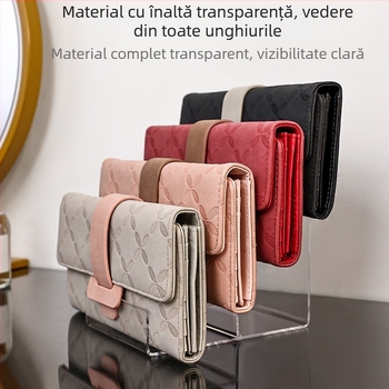 Raft pentru bijuterii din acril – suport de afișaj pentru portofele, design în stil scară, mai multe niveluri (1–7)