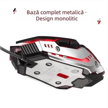 Beacon Wolf T9 Macro mouse optic cu fir, 6 butoane, USB, 4800 DPI