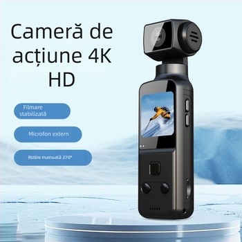 Cameră sport portabilă 4K cu rotație de 270°, stabilizare, card TF, model K1