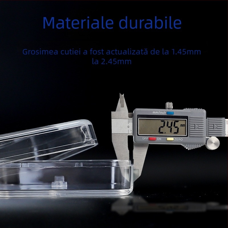 Tester de switchuri pentru tastatură, din PC cristal transparent, arbore mecanic verde, suport 4+ dispozitive și cutie personalizabilă pentru capacele de taste