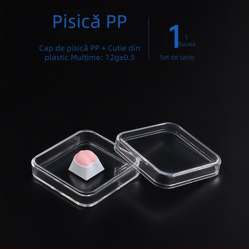 Tester de switchuri pentru tastatură, din PC cristal transparent, arbore mecanic verde, suport 4+ dispozitive și cutie personalizabilă pentru capacele de taste