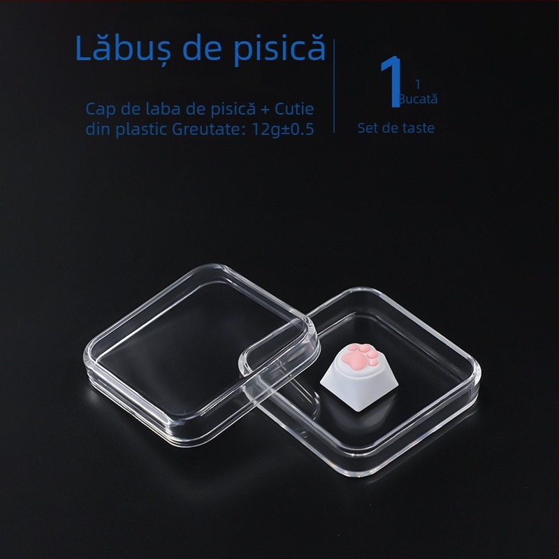 Tester de switchuri pentru tastatură, din PC cristal transparent, arbore mecanic verde, suport 4+ dispozitive și cutie personalizabilă pentru capacele de taste