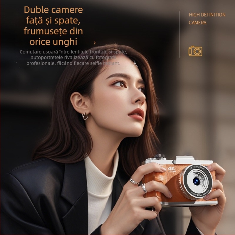 M11 Cameră foto selfie digitală – 50MP CCD, senzor 1/1.7\", zoom optic 8x, obiectiv periscop, ecran LCD 2.3\", funcționare manuală