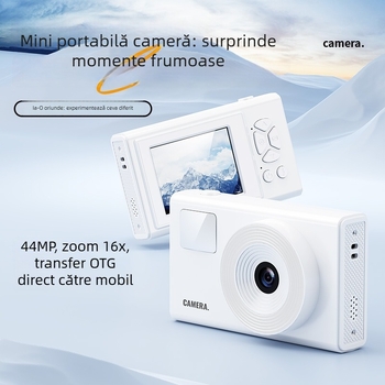 Cameră compactă X8 cu senzor CCD 1/3'', 24 MP+, zoom digital 8x, obiectiv periscop, ecran LCD de 2,4 inch