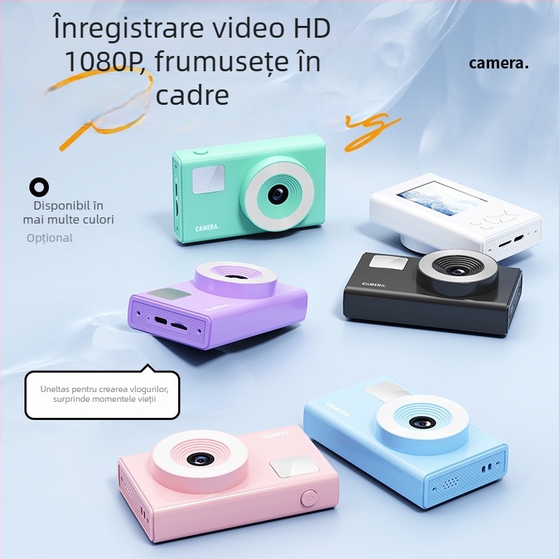 Cameră compactă X8 cu senzor CCD 1/3'', 24 MP+, zoom digital 8x, obiectiv periscop, ecran LCD de 2,4 inch