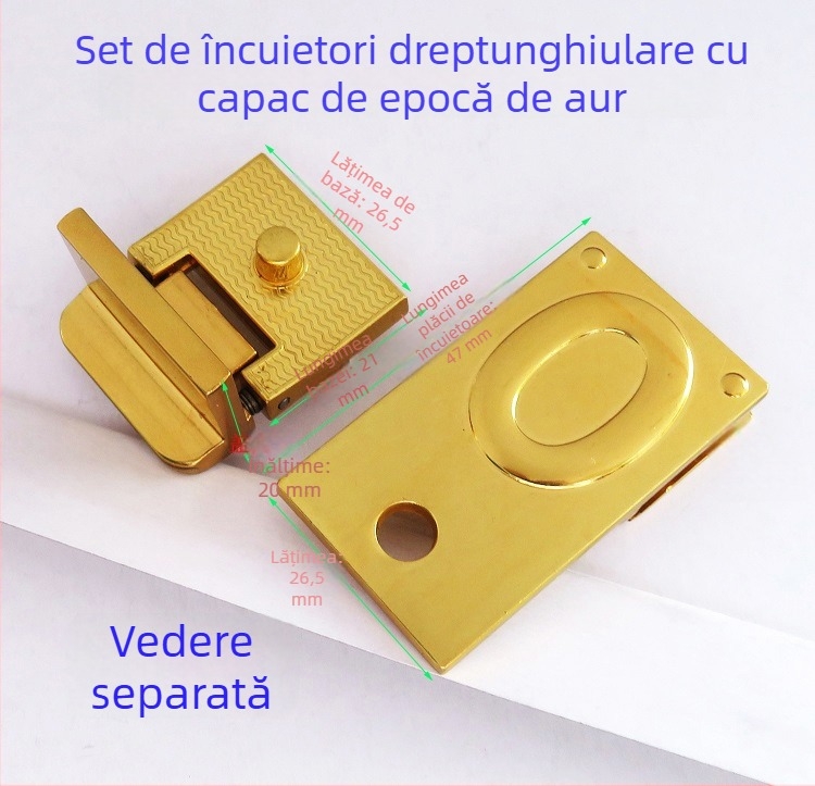 Shrimp button hardware metal pentru genți – încuietoare cu răsucire, inel lung pentru curea, pentru genți din piele naturală