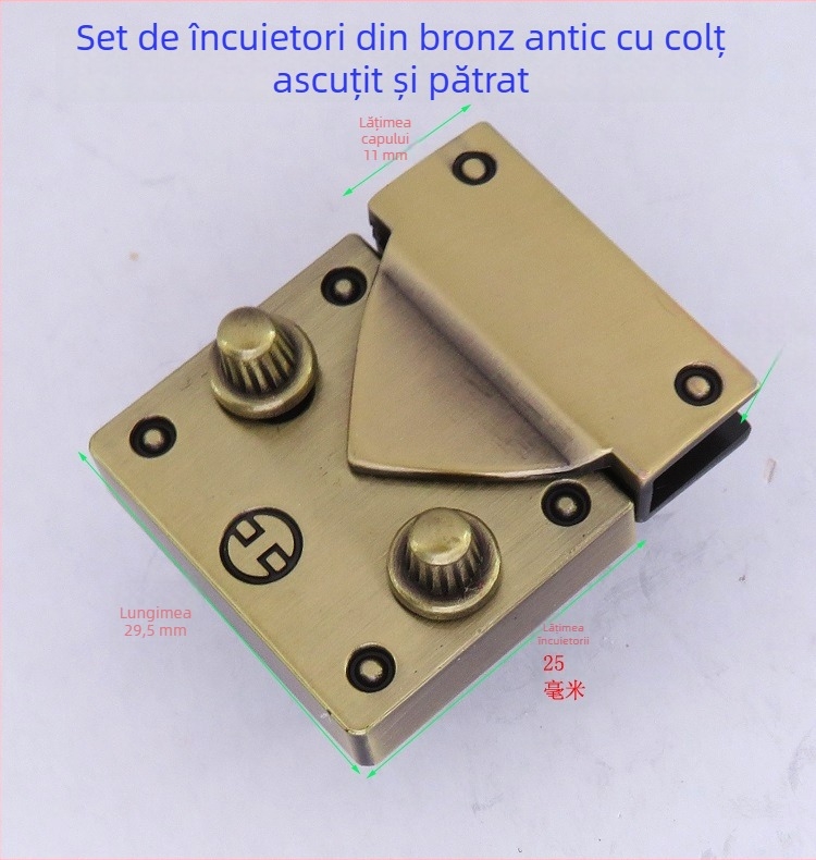 Shrimp button hardware metal pentru genți – încuietoare cu răsucire, inel lung pentru curea, pentru genți din piele naturală