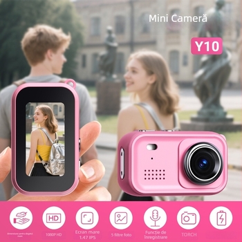 Camera de acțiune Y100 pentru fotografii și înregistrări video, stocare pe card TF, rezoluție 2MP, autonomie baterie 90 de minute, funcții: video, filtru, fotografiere