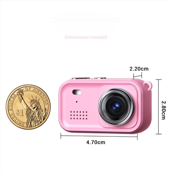 Camera de acțiune Y100 pentru fotografii și înregistrări video, stocare pe card TF, rezoluție 2MP, autonomie baterie 90 de minute, funcții: video, filtru, fotografiere