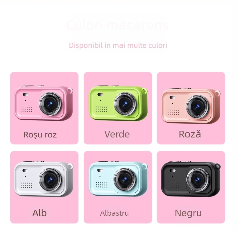 Camera de acțiune Y100 pentru fotografii și înregistrări video, stocare pe card TF, rezoluție 2MP, autonomie baterie 90 de minute, funcții: video, filtru, fotografiere