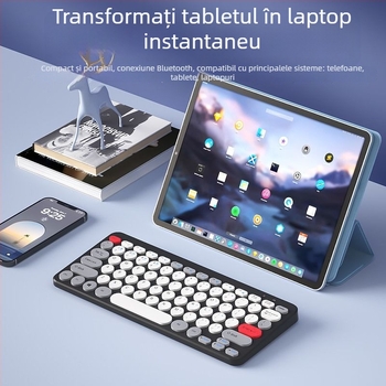 Set Bluetooth fără fir tastatură și mouse, reîncărcabil, interfețe USB pentru tastatură și mouse, senzor optic 1000 dpi, rezistent la apă
