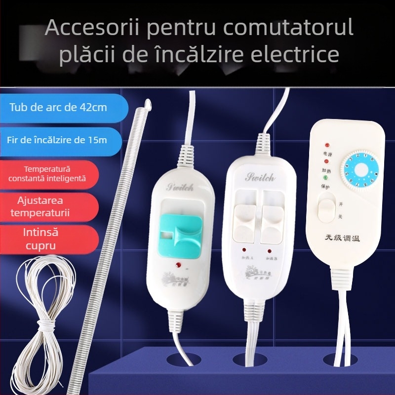 Comutator placă încălzitoare pentru purcei cu termostat continuu – controlul temperaturii până la 60°C