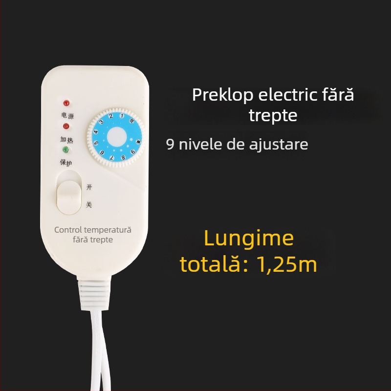 Comutator placă încălzitoare pentru purcei cu termostat continuu – controlul temperaturii până la 60°C