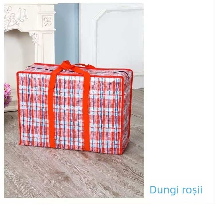 Geantă țesută din PE pentru haine și pilote, sigilare automată, fără imprimare