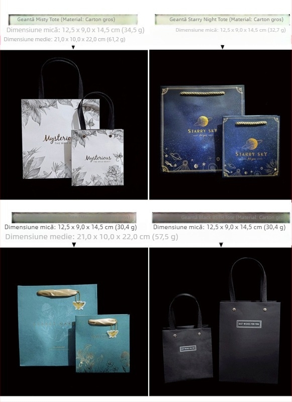 Pungă de hârtie pentru bijuterii în stil Ins, ambalaj de cadou desenat manual, personalizabil