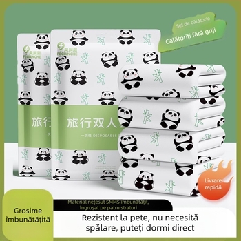 Set de cearșafuri de unică folosință, patru piese, material nețesut imprimat, pentru saloane de înfrumusețare