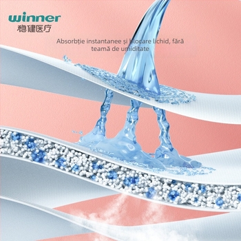 Pad de îngrijire medical | bumbac, respirabil | utilizare ziua și noaptea | durată de valabilitate 3 ani | Brand: Winner/steady | Aprobare: Hubei 20162142268