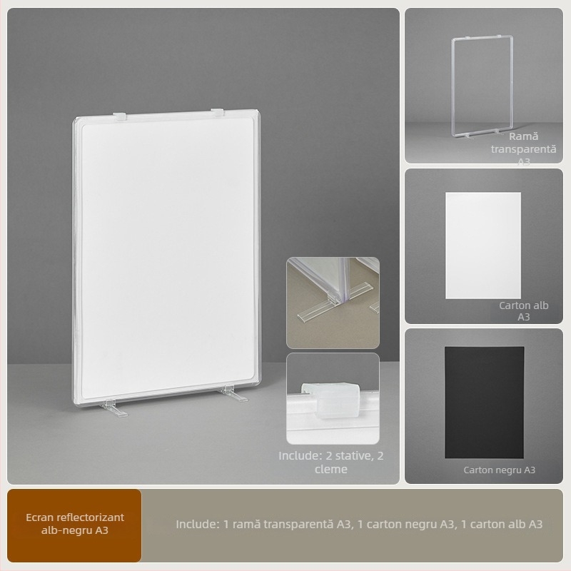 Ecran difuzor de lumină pentru fotografiere în picioare — accesorii pentru bijuterii și inele, obiecte mici reflexive, fotografie de mâncare, Brand: Light and Shadow Stars
