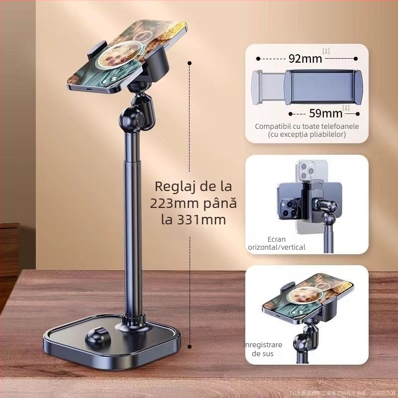 Suport de birou pentru streaming – construcție din aliaj, brand Lixiang, pentru utilizări generale, streaming live și selfie, suport pentru personalizare