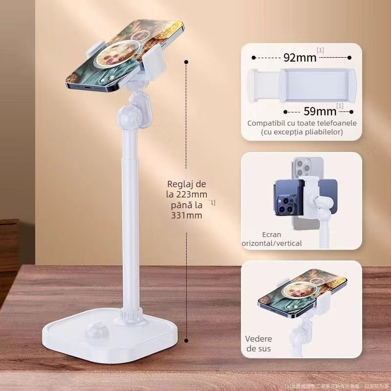 Suport de birou pentru streaming – construcție din aliaj, brand Lixiang, pentru utilizări generale, streaming live și selfie, suport pentru personalizare