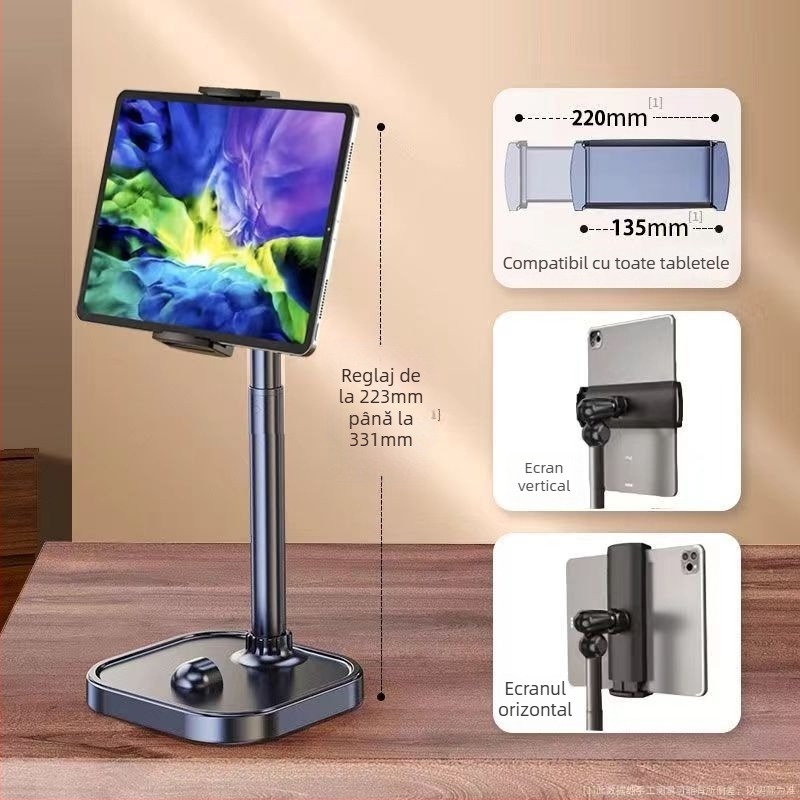 Suport de birou pentru streaming – construcție din aliaj, brand Lixiang, pentru utilizări generale, streaming live și selfie, suport pentru personalizare