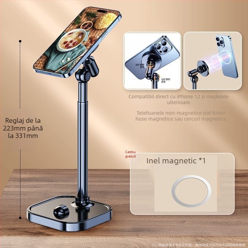 Suport de birou pentru streaming – construcție din aliaj, brand Lixiang, pentru utilizări generale, streaming live și selfie, suport pentru personalizare