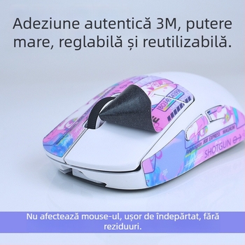 Banda antiderapantă din silicon Warm Rice pentru mouse-ul Logitech G502 — material silicon, proces de stampare metalică, mod de procesare: mapare personalizată, suport instalare pe o singură bucată
